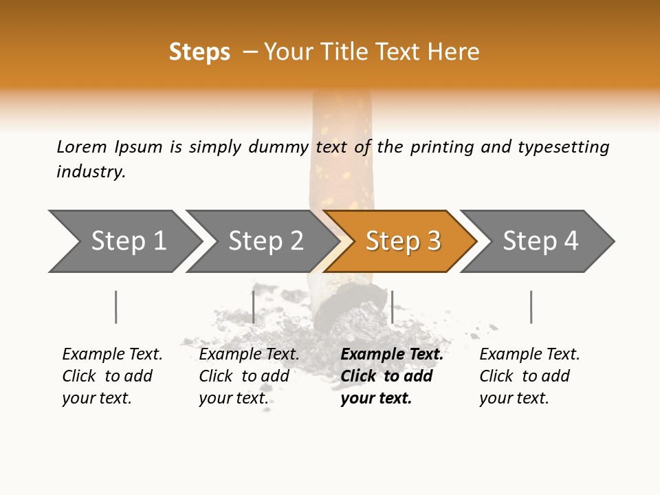 Cancer Ash Photography PowerPoint Template