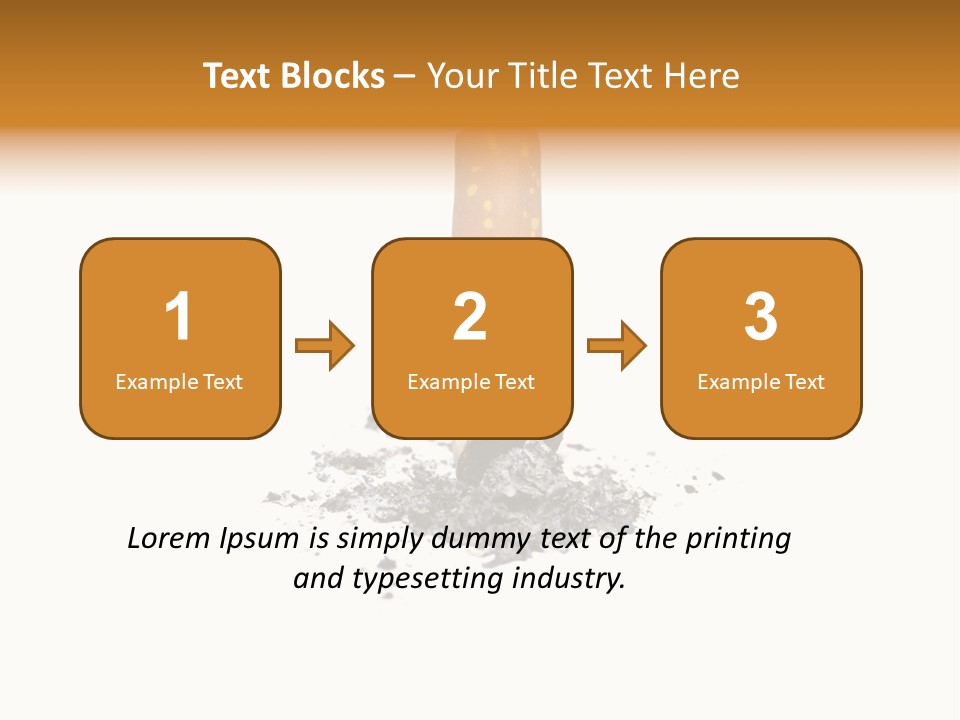 Cancer Ash Photography PowerPoint Template