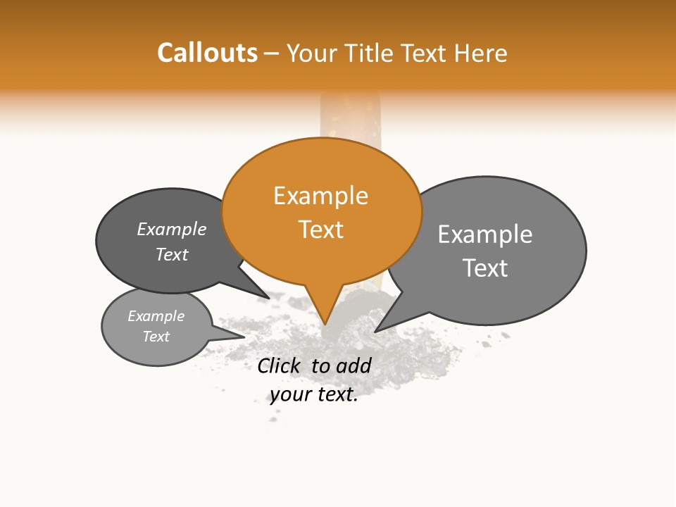 Cancer Ash Photography PowerPoint Template
