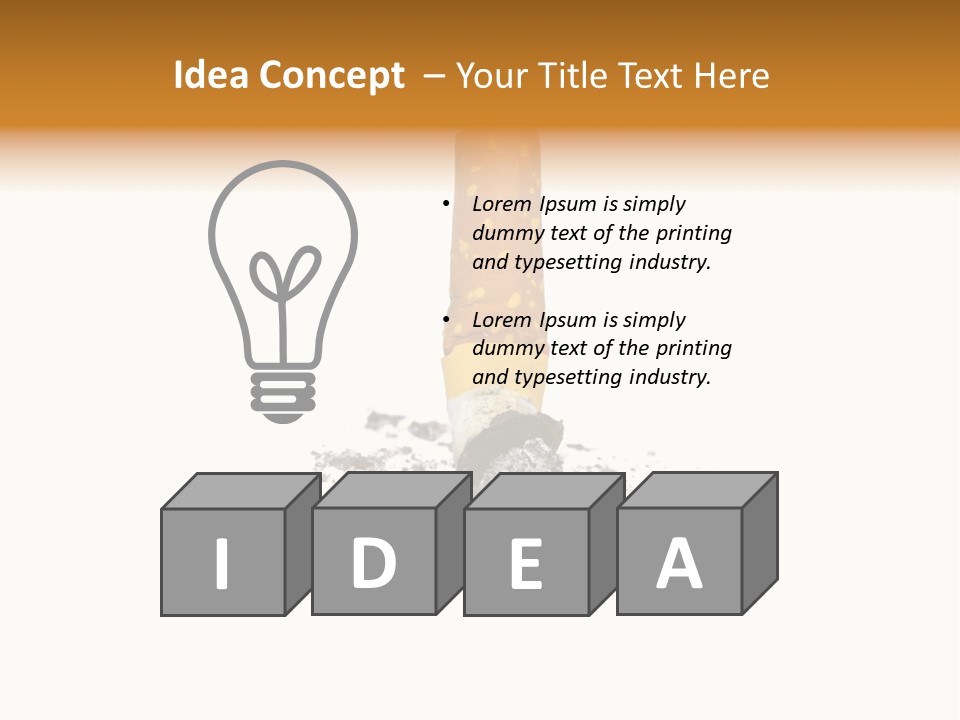 Cancer Ash Photography PowerPoint Template