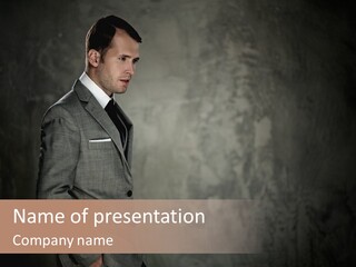 Boss Jacket Power PowerPoint Template