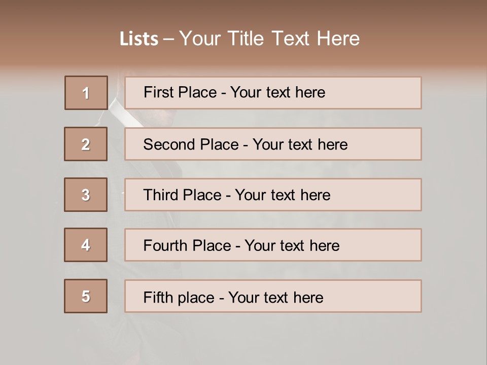 Boss Jacket Power PowerPoint Template