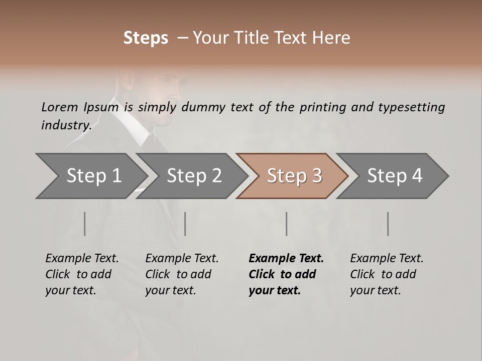 Boss Jacket Power PowerPoint Template