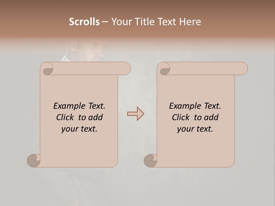 Boss Jacket Power PowerPoint Template