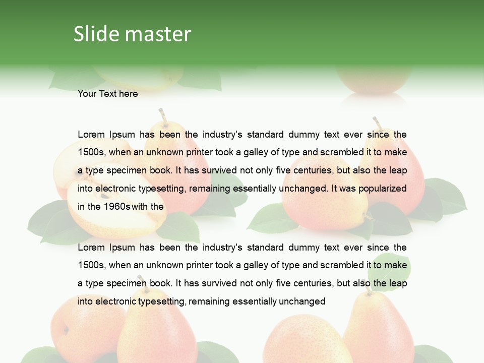 Ripe Fresh Yellow PowerPoint Template