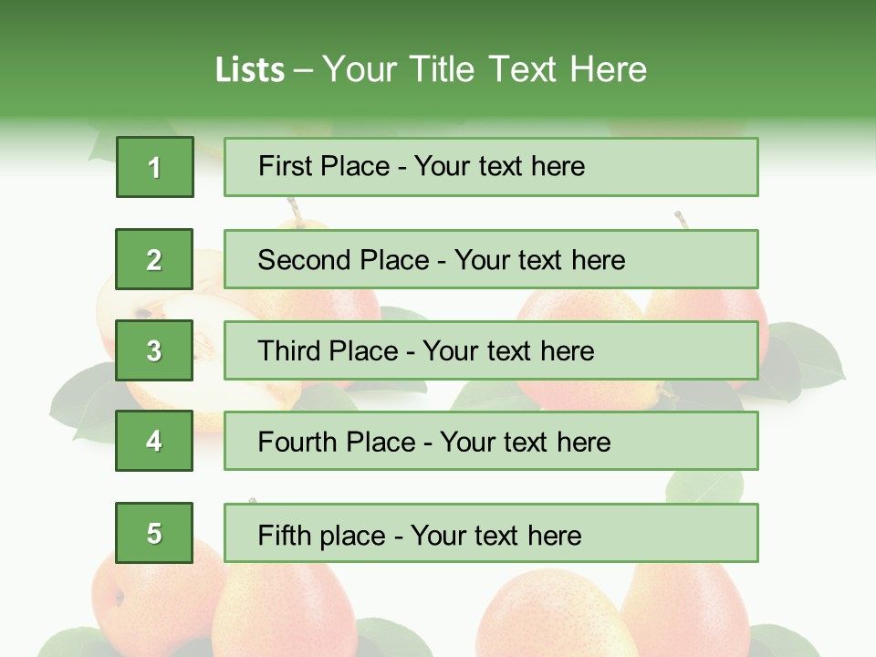Ripe Fresh Yellow PowerPoint Template