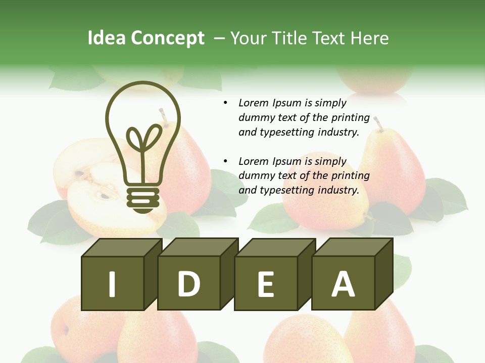 Ripe Fresh Yellow PowerPoint Template