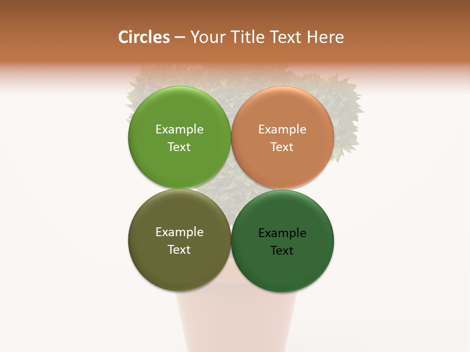 Help Flowerpot Nature PowerPoint Template