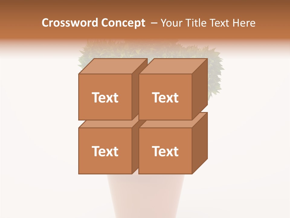 Help Flowerpot Nature PowerPoint Template