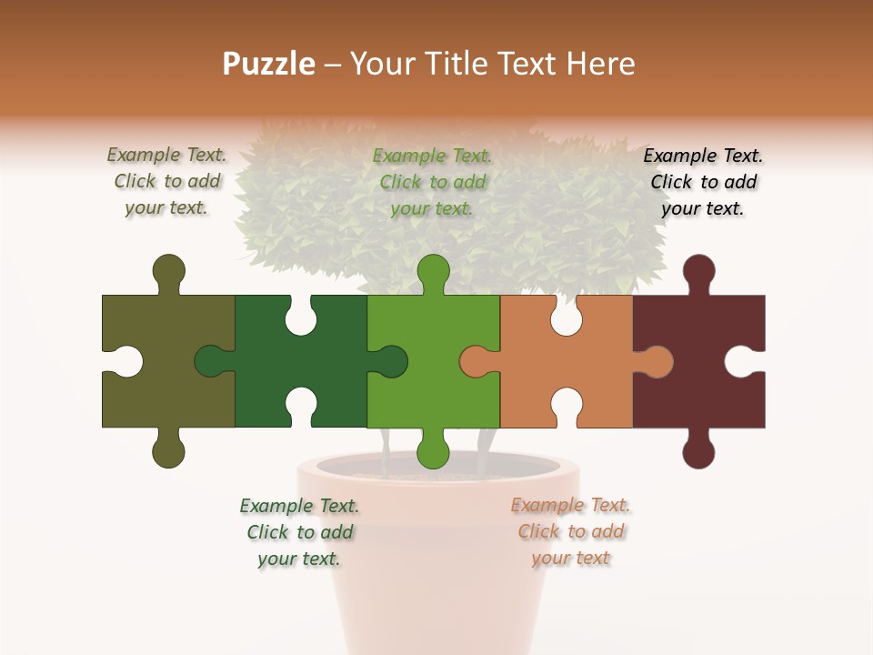 Help Flowerpot Nature PowerPoint Template