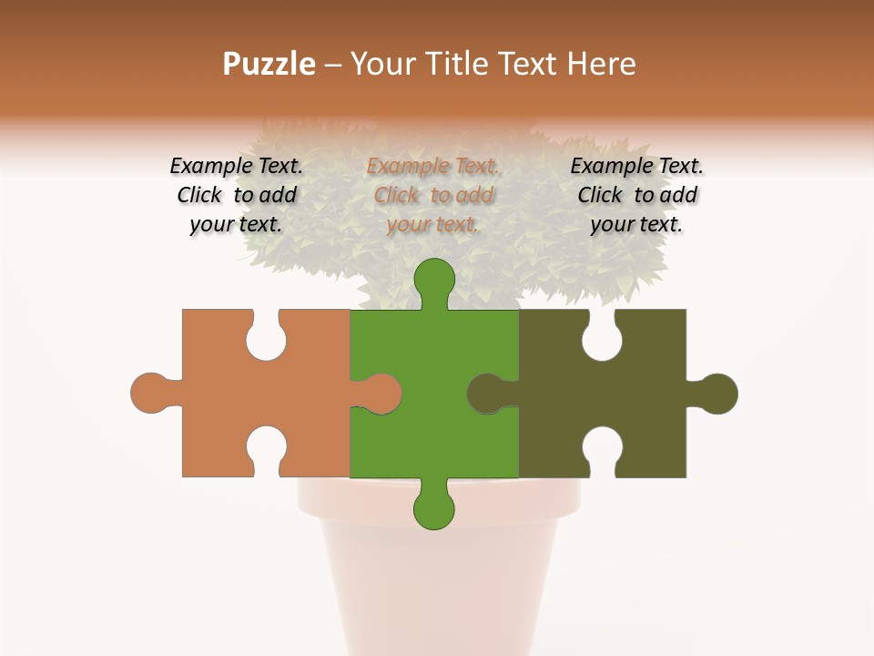 Help Flowerpot Nature PowerPoint Template