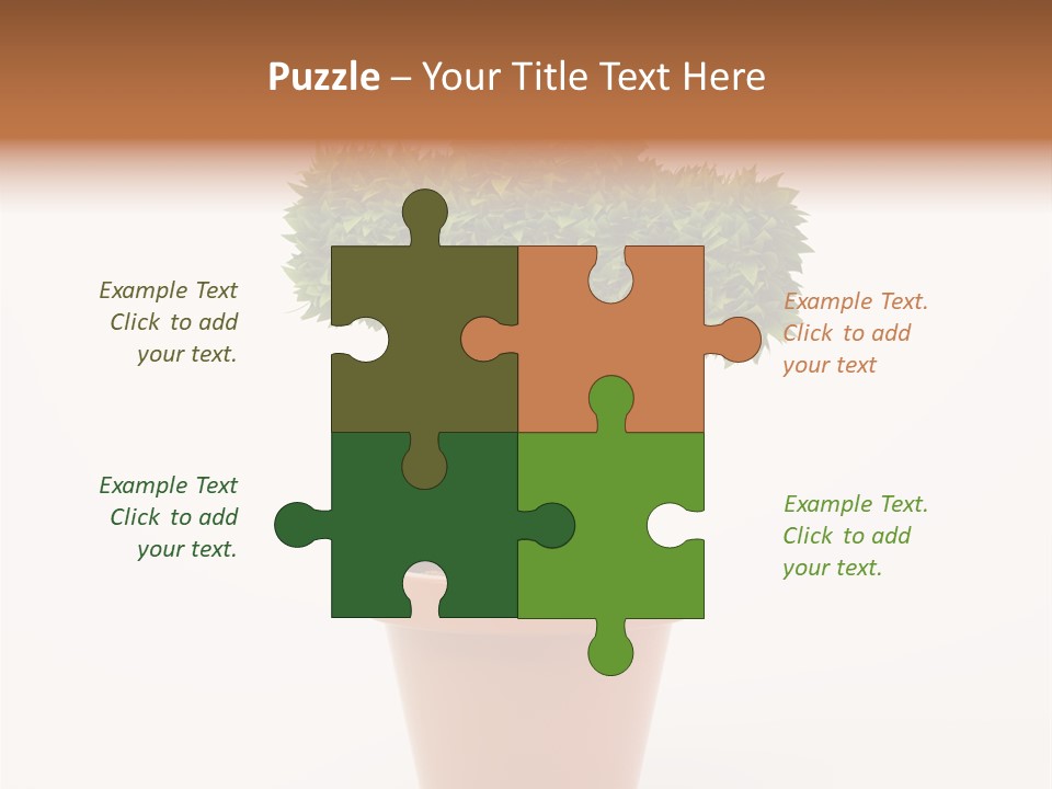 Help Flowerpot Nature PowerPoint Template