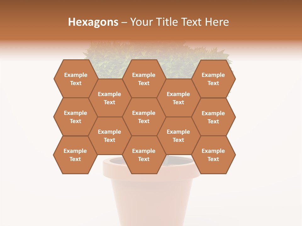 Help Flowerpot Nature PowerPoint Template