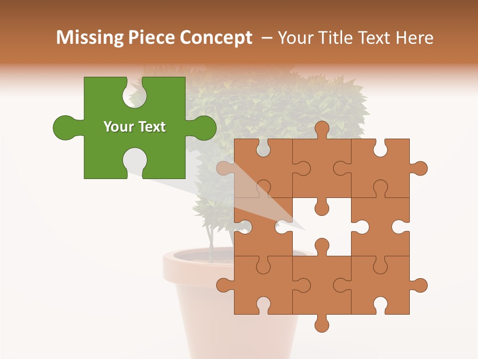 Help Flowerpot Nature PowerPoint Template