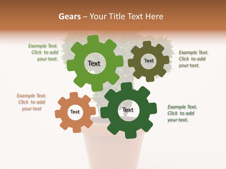 Help Flowerpot Nature PowerPoint Template