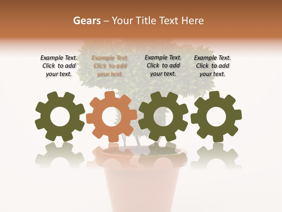 Help Flowerpot Nature PowerPoint Template