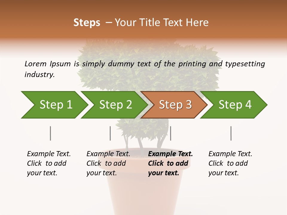 Help Flowerpot Nature PowerPoint Template