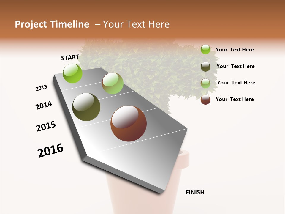 Help Flowerpot Nature PowerPoint Template
