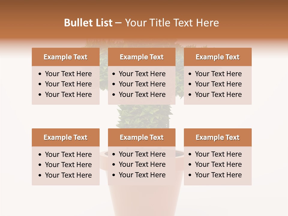 Help Flowerpot Nature PowerPoint Template