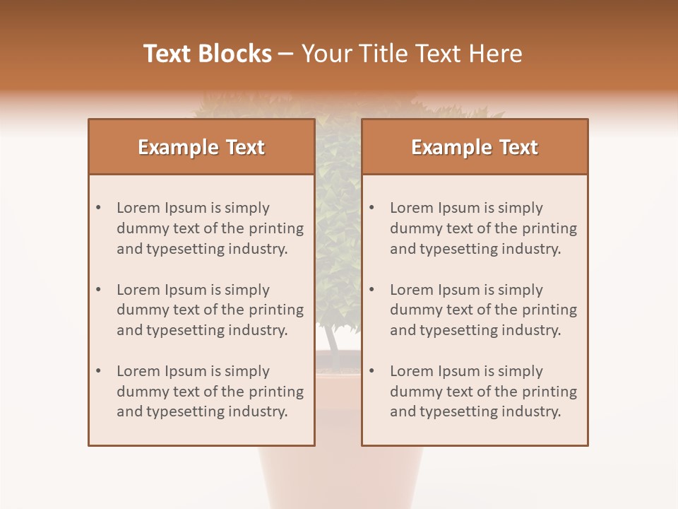 Help Flowerpot Nature PowerPoint Template