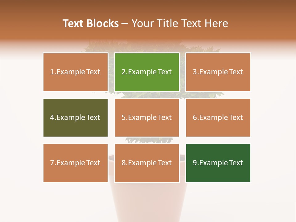 Help Flowerpot Nature PowerPoint Template