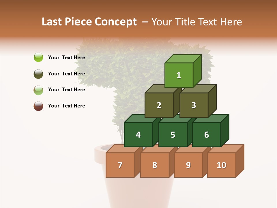 Help Flowerpot Nature PowerPoint Template