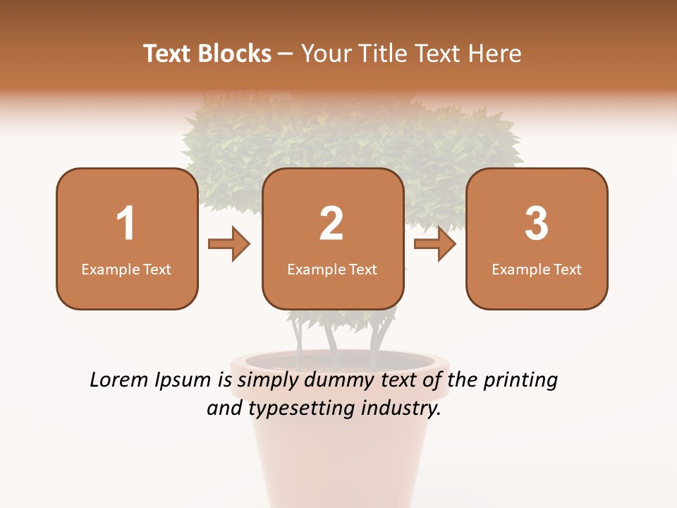 Help Flowerpot Nature PowerPoint Template