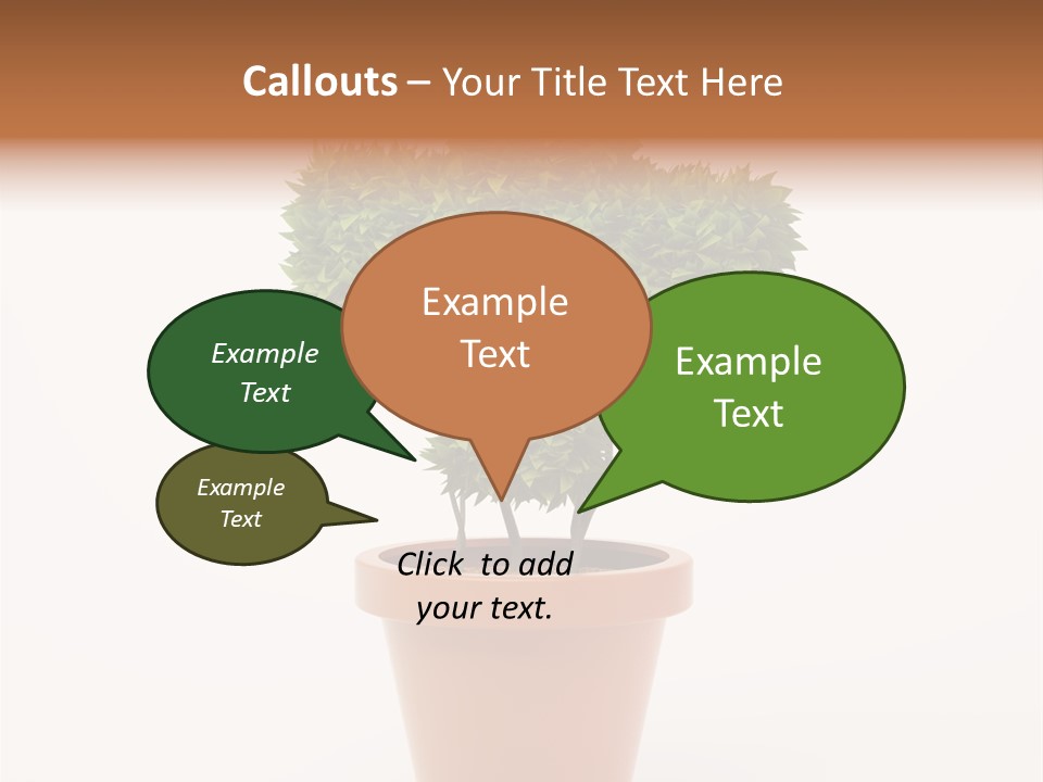 Help Flowerpot Nature PowerPoint Template