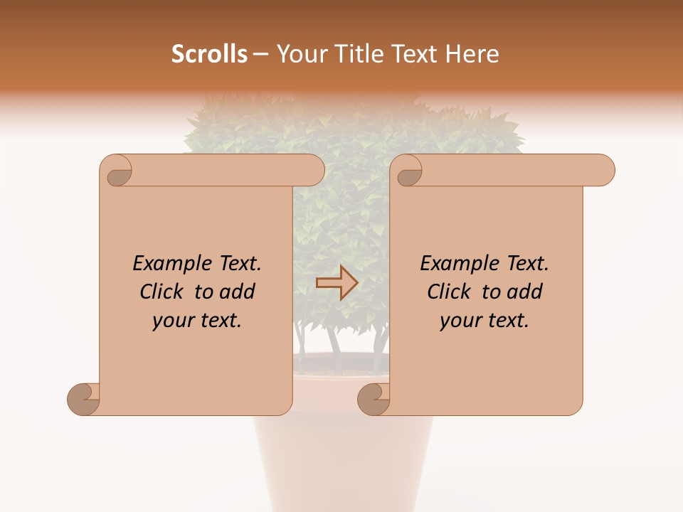 Help Flowerpot Nature PowerPoint Template