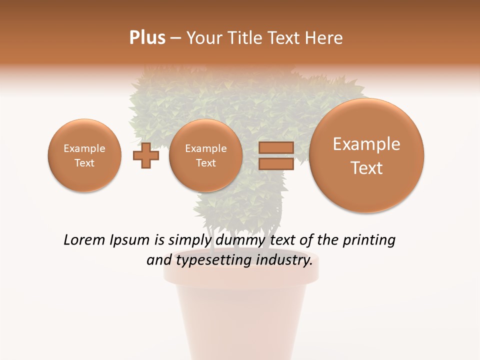 Help Flowerpot Nature PowerPoint Template