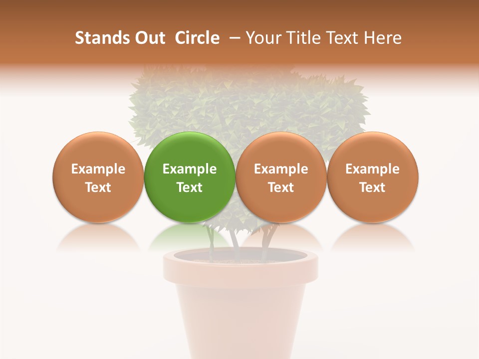 Help Flowerpot Nature PowerPoint Template