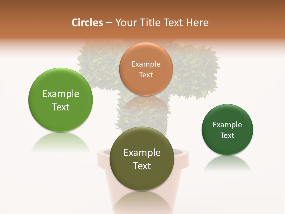 Help Flowerpot Nature PowerPoint Template