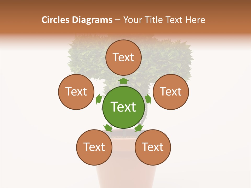 Help Flowerpot Nature PowerPoint Template