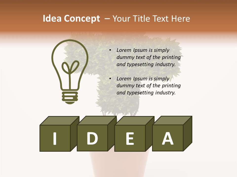 Help Flowerpot Nature PowerPoint Template