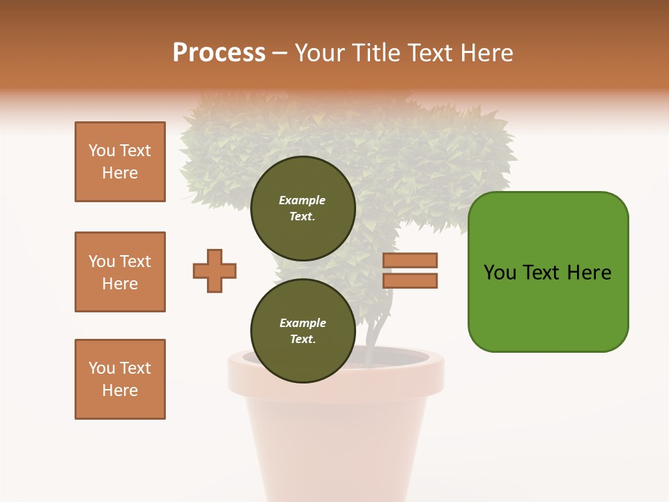 Help Flowerpot Nature PowerPoint Template