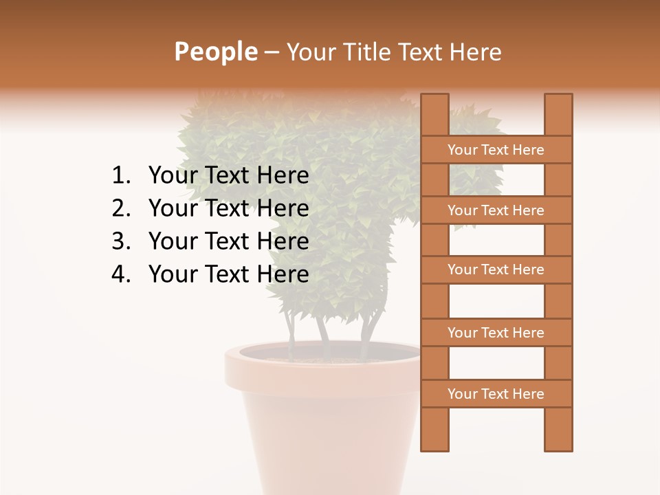 Help Flowerpot Nature PowerPoint Template