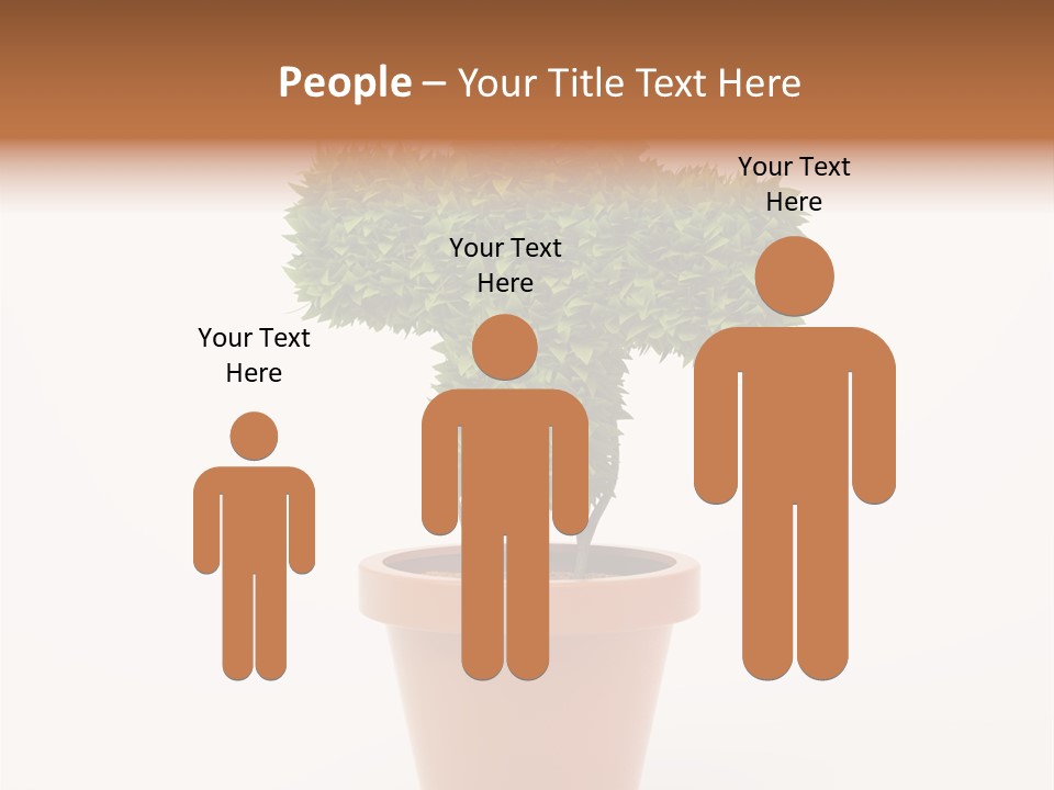 Help Flowerpot Nature PowerPoint Template