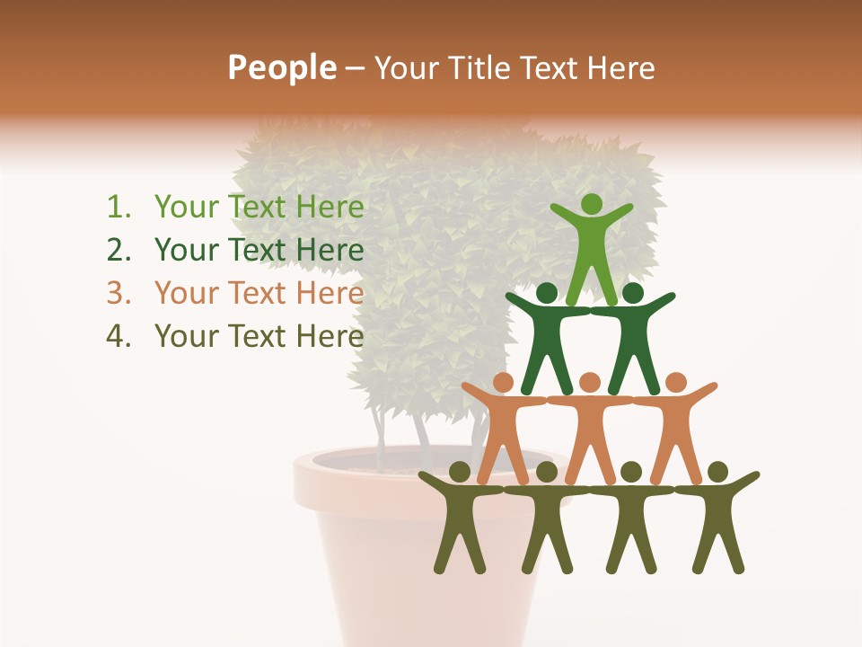 Help Flowerpot Nature PowerPoint Template