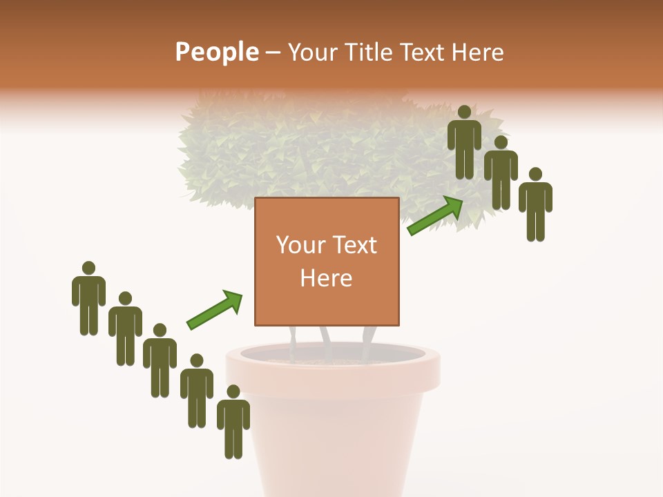 Help Flowerpot Nature PowerPoint Template