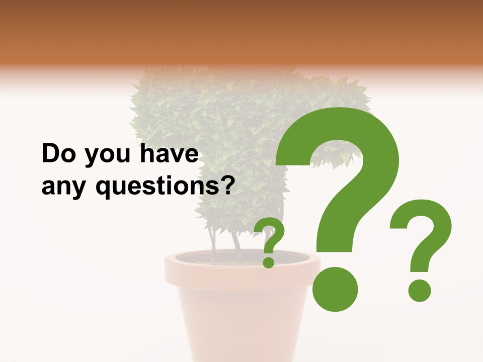 Help Flowerpot Nature PowerPoint Template