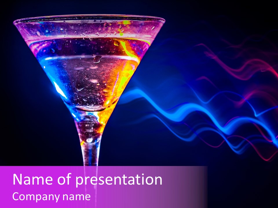 Drink Effect Garnish PowerPoint Template