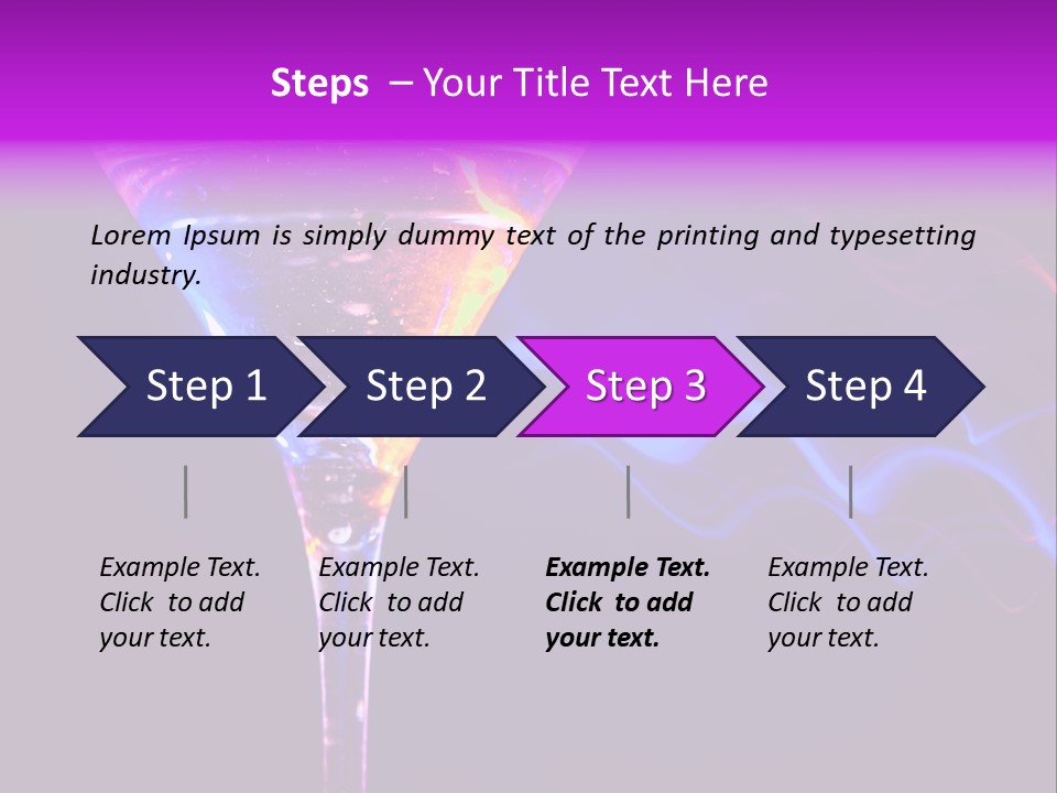 Drink Effect Garnish PowerPoint Template