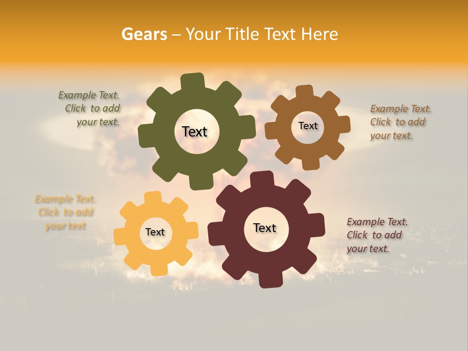 Nuclear Hydrogen Extermination PowerPoint Template