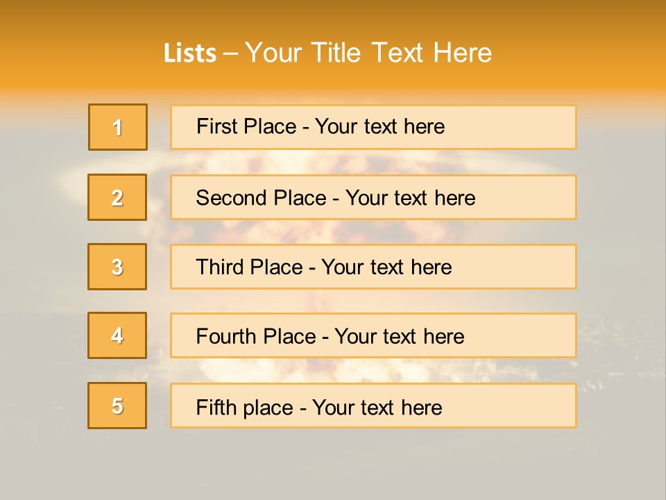 Nuclear Hydrogen Extermination PowerPoint Template