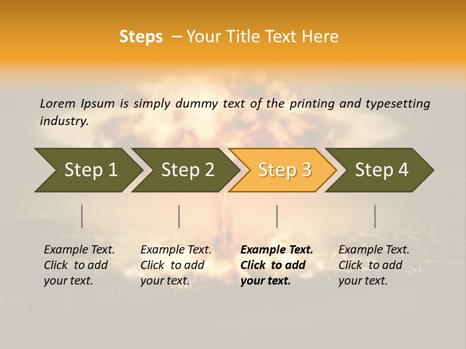 Nuclear Hydrogen Extermination PowerPoint Template