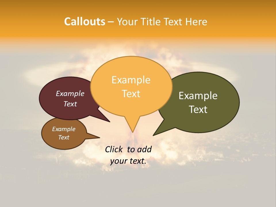 Nuclear Hydrogen Extermination PowerPoint Template