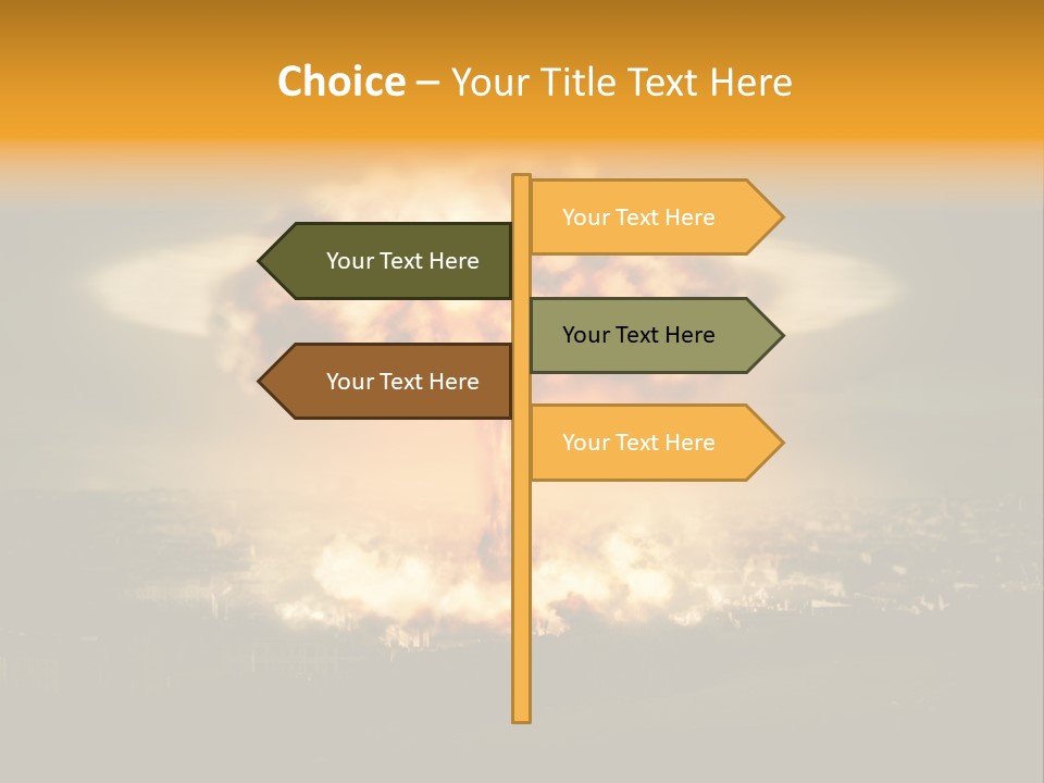 Nuclear Hydrogen Extermination PowerPoint Template