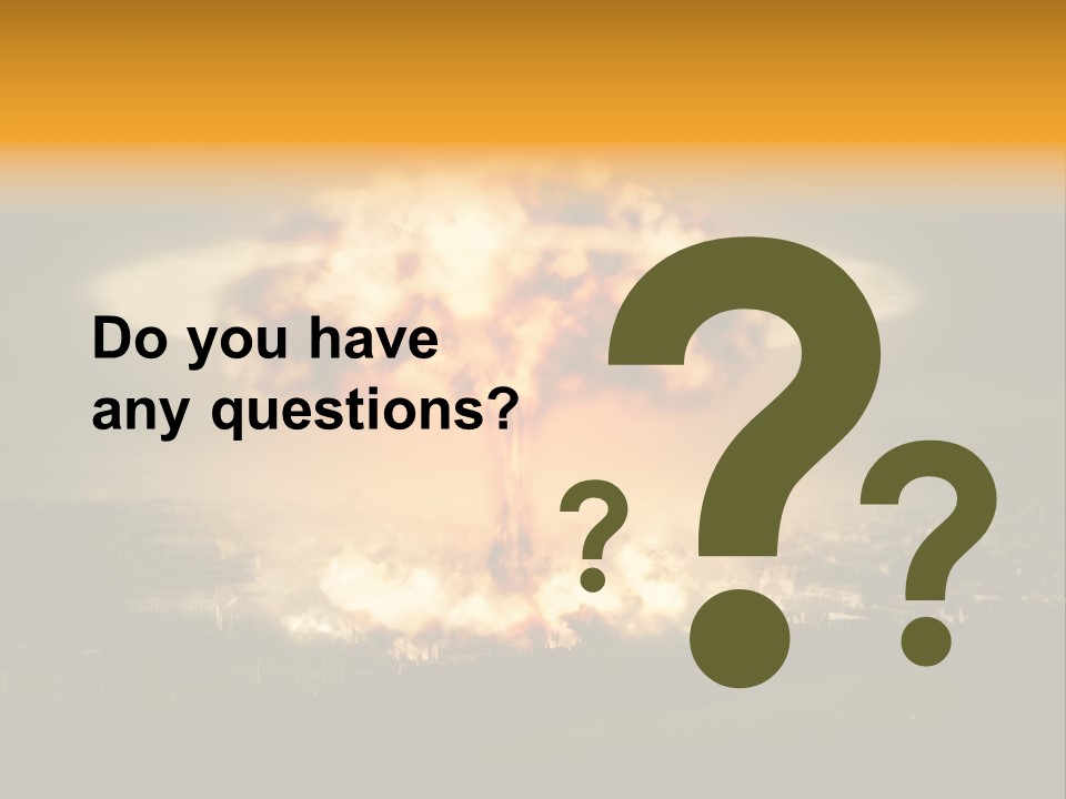 Nuclear Hydrogen Extermination PowerPoint Template