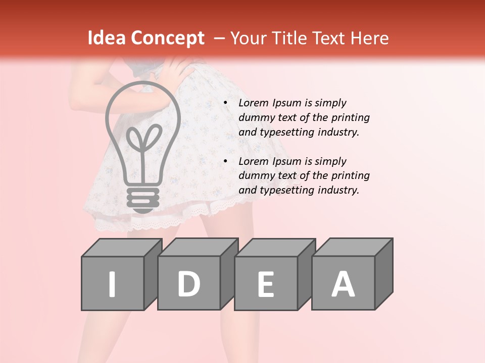 Emotional Face Glamour PowerPoint Template