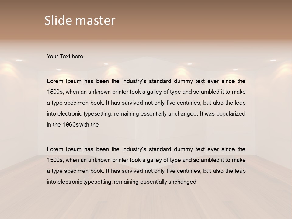 Backdrop House Abstract PowerPoint Template